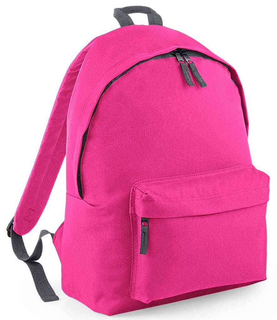 BagBase BG125 Fuchsia/Graphite Grey Front - Ready to be Printed by Custard Workwear - Cheap Personalised and Customised Workwear in Nottinghamshire, Derbyshire and Leicestershire