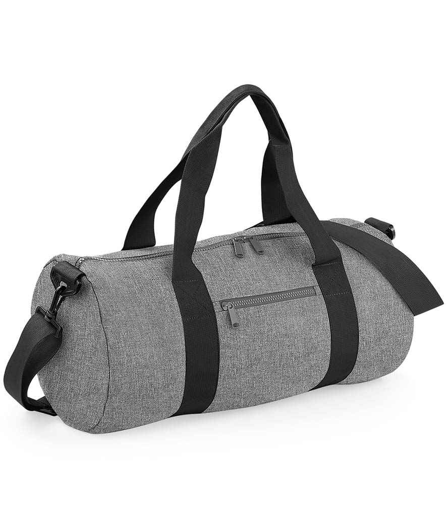 BagBase BG140 Grey Marl/Black Front - Ready to be Printed by Custard Workwear - Cheap Personalised and Customised Workwear in Nottinghamshire, Derbyshire and Leicestershire