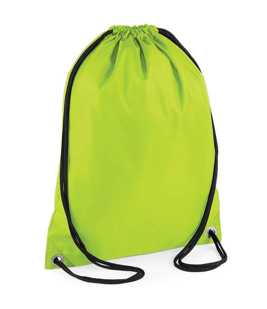 BagBase BG5 Lime Green Front - Ready to be Printed by Custard Workwear - Cheap Personalised and Customised Workwear in Nottinghamshire, Derbyshire and Leicestershire