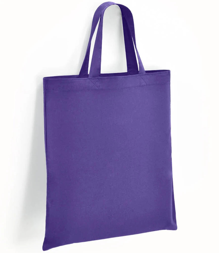 BR002 - Cotton Short Handle Shopper | Purple