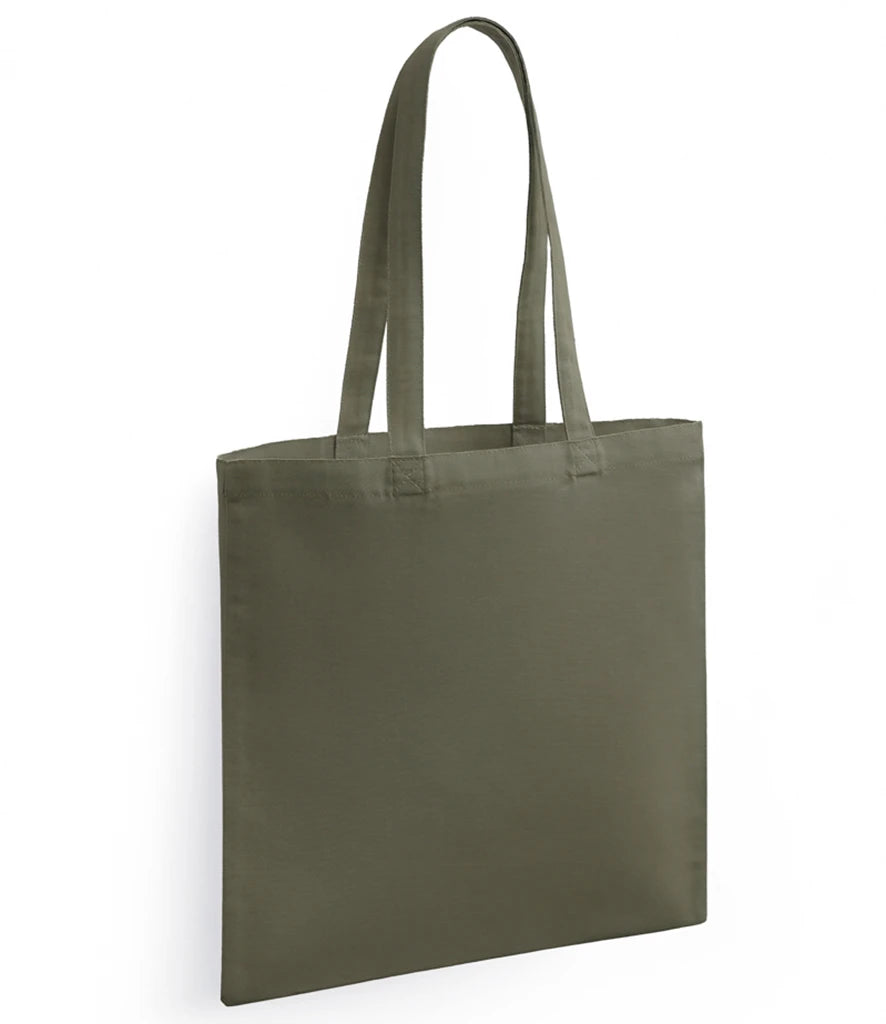 BR051 - Organic Cotton Long Handle Shopper | Olive Green