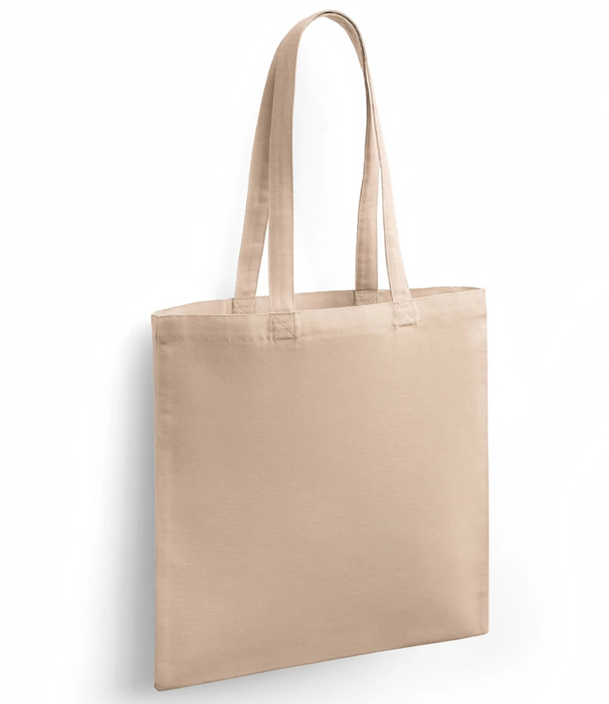 BR051 - Organic Cotton Long Handle Shopper | Sand