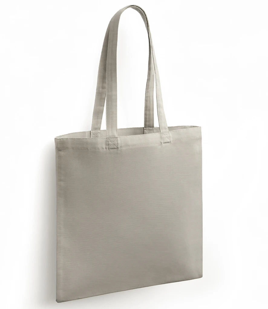 BR051 - Organic Cotton Long Handle Shopper | Stone