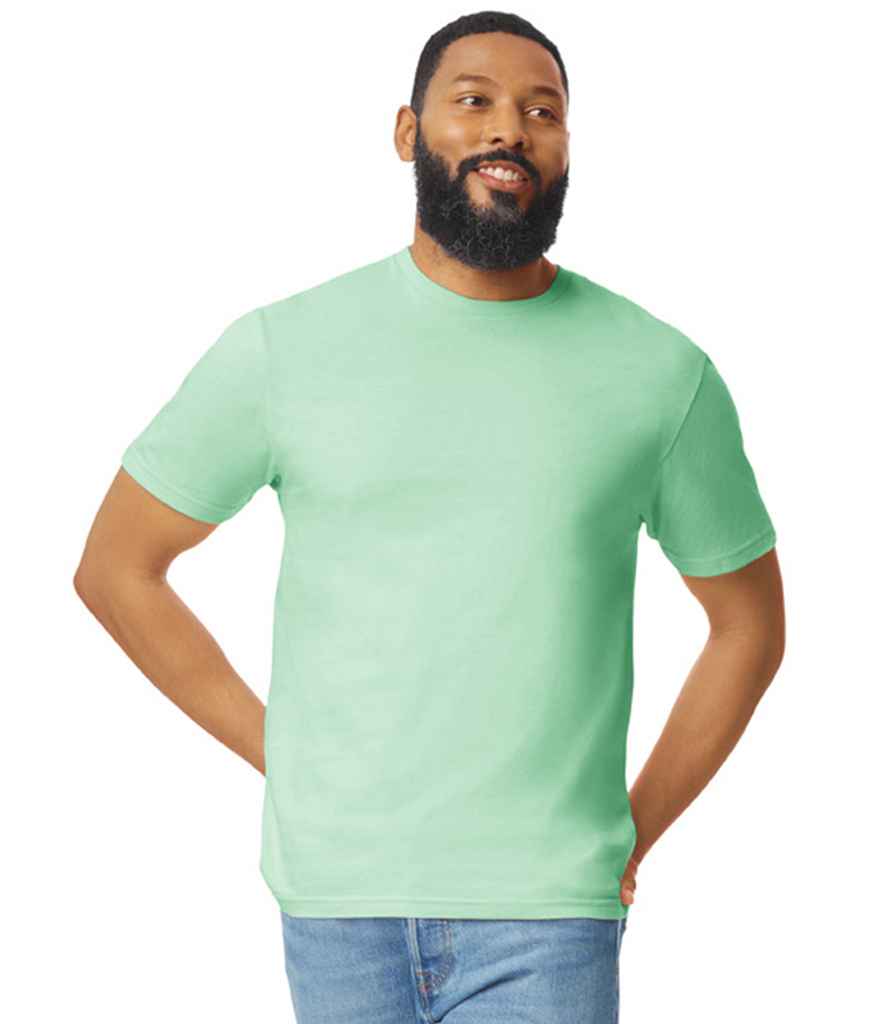 Gildan GD01 Mint Model - Ready to be Printed by Custard Workwear - Cheap Personalised and Customised Workwear in Nottinghamshire, Derbyshire and Leicestershire