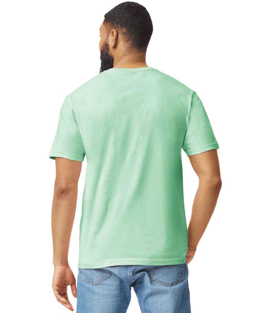 Gildan GD01 Mint Model - Ready to be Printed by Custard Workwear - Cheap Personalised and Customised Workwear in Nottinghamshire, Derbyshire and Leicestershire