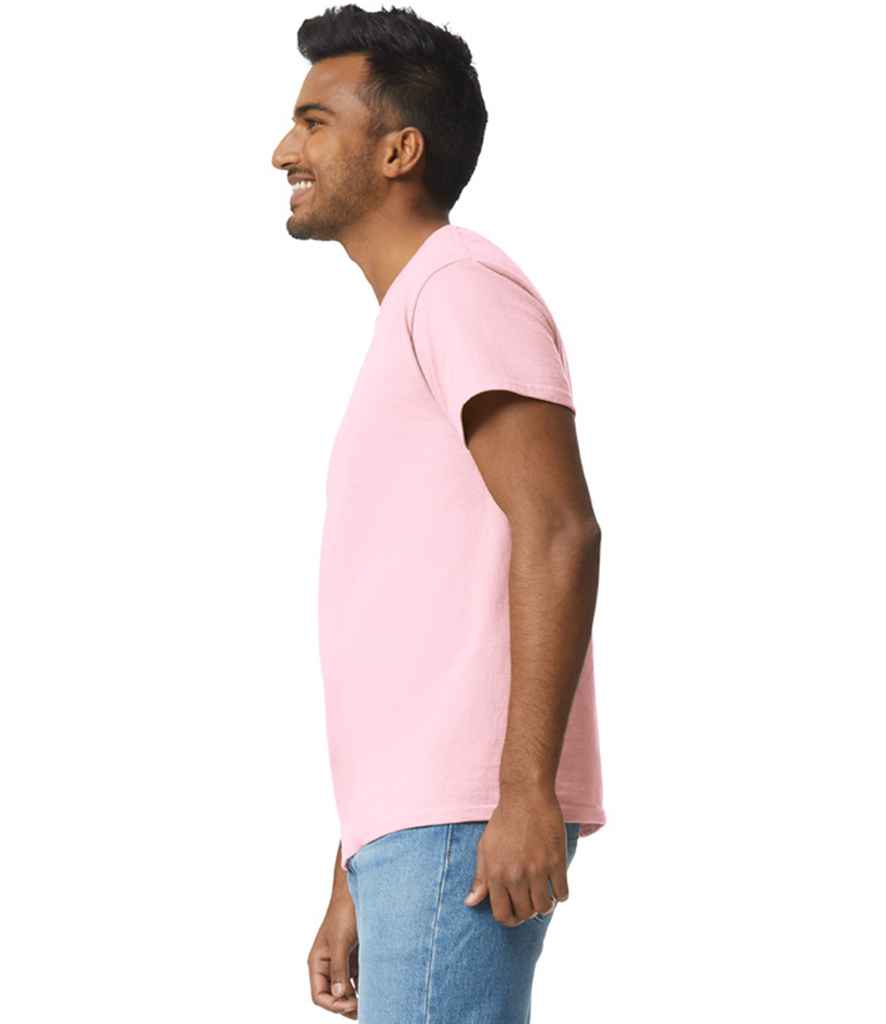Gildan GD02 Light Pink Model -  Ready to be Embroidered and Printed by Custard Workwear - Cheap Personalised and Customised Workwear in Nottinghamshire, Derbyshire and Leicestershire
