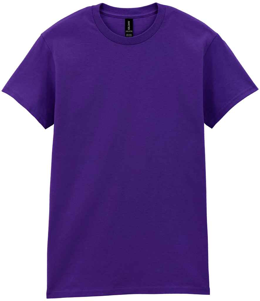 Gildan GD02 Purple Front - Ready to be Embroidered and Printed by Custard Workwear - Cheap Personalised and Customised Workwear in Nottinghamshire, Derbyshire and Leicestershire