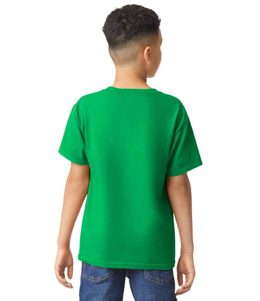 Gildan GD05B Irish Green Model - Ready to be Embroidered and Printed by Custard Workwear - Cheap Personalised and Customised Workwear in Nottinghamshire, Derbyshire and Leicestershire
