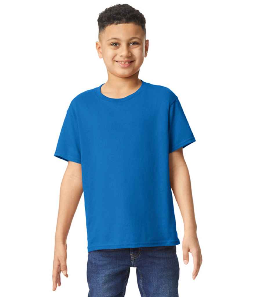 Gildan GD05B Royal Blue Model - Ready to be Embroidered and Printed by Custard Workwear - Cheap Personalised and Customised Workwear in Nottinghamshire, Derbyshire and Leicestershire