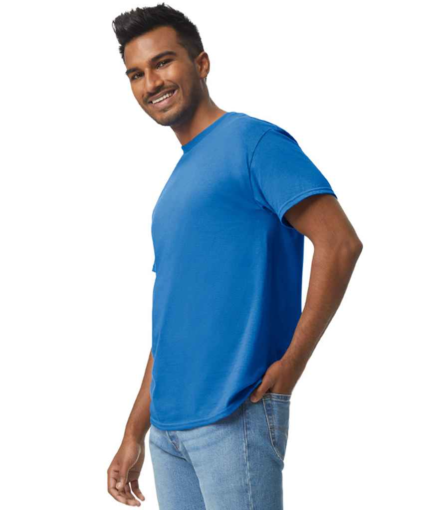 Gildan GD05 Royal Blue Model - Ready to be Embroidered and Printed by Custard Workwear - Cheap Personalised and Customised Workwear in Nottinghamshire, Derbyshire and Leicestershire