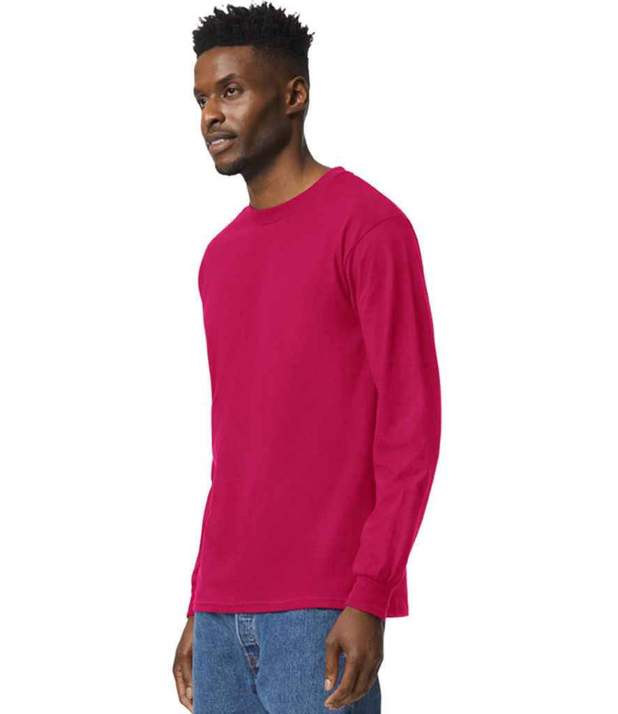 Gildan GD14 Cardinal Red Model - Ready to be Embroidered and Printed by Custard Workwear - Cheap Personalised and Customised Workwear in Nottinghamshire, Derbyshire and Leicestershire