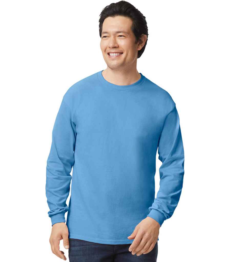 Gildan GD14 Carolina Blue Model - Ready to be Embroidered and Printed by Custard Workwear - Cheap Personalised and Customised Workwear in Nottinghamshire, Derbyshire and Leicestershire