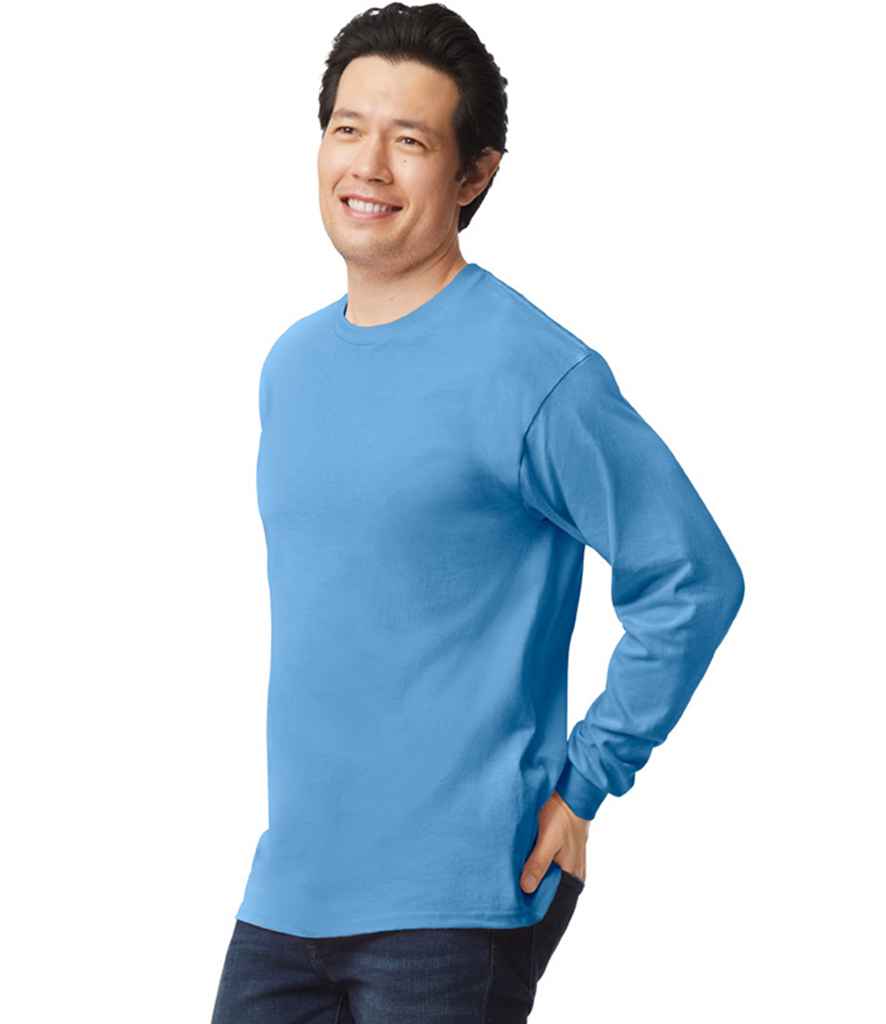 Gildan GD14 Carolina Blue Model - Ready to be Embroidered and Printed by Custard Workwear - Cheap Personalised and Customised Workwear in Nottinghamshire, Derbyshire and Leicestershire