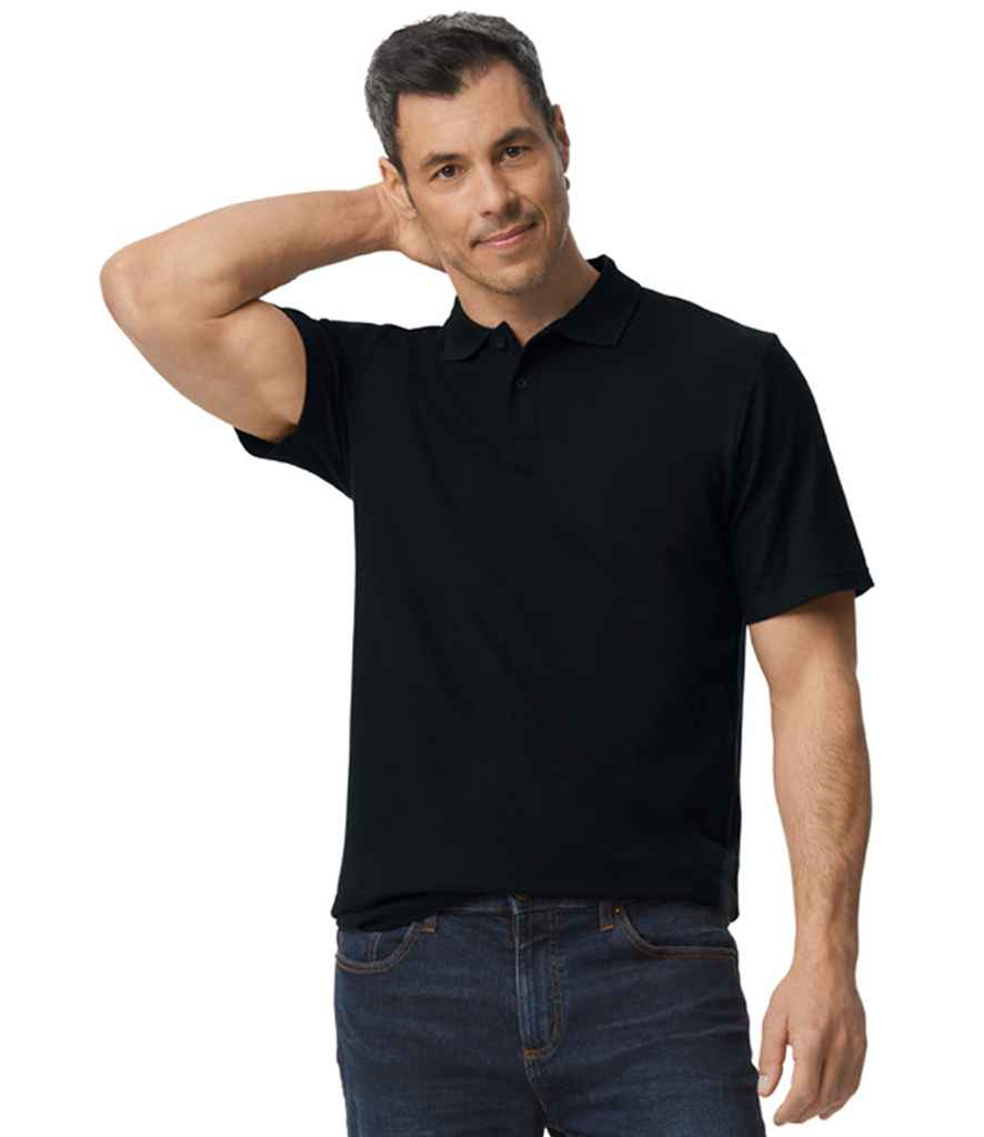Gildan GD35 Black Model - Ready to be Embroidered and Printed by Custard Workwear - Cheap Personalised and Customised Workwear in Nottinghamshire, Derbyshire and Leicestershire