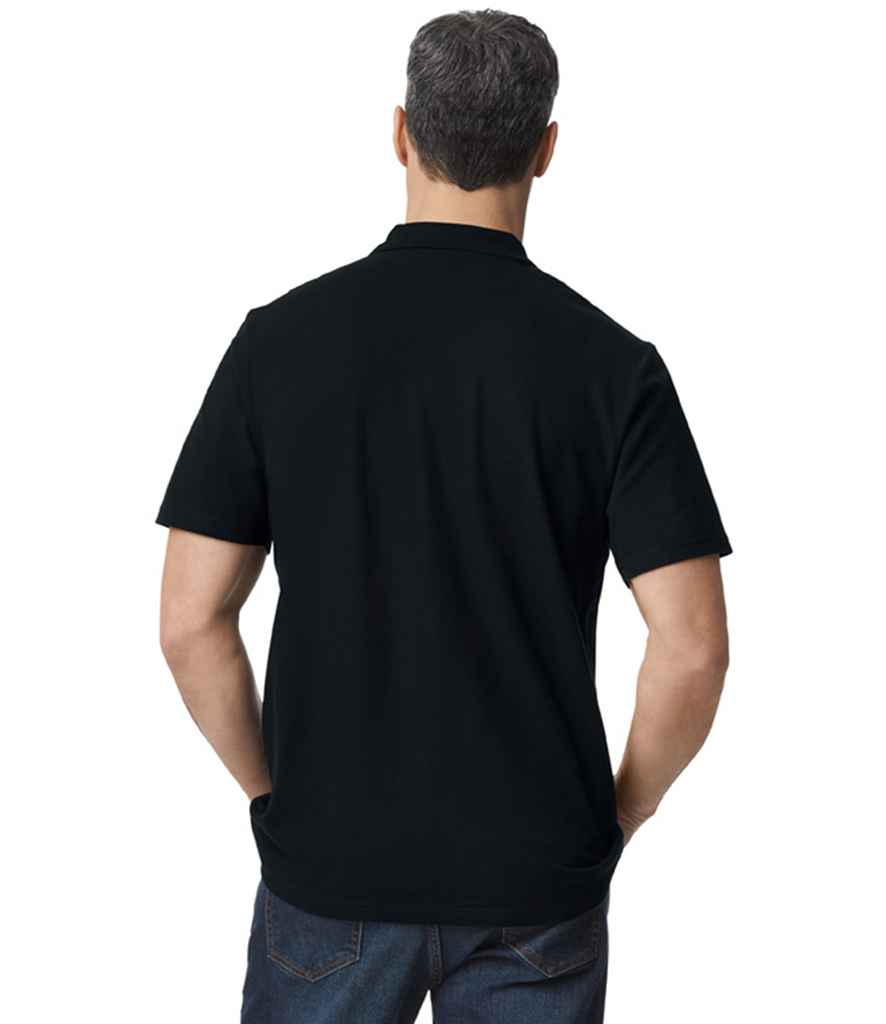 Gildan GD35 Black Model - Ready to be Embroidered and Printed by Custard Workwear - Cheap Personalised and Customised Workwear in Nottinghamshire, Derbyshire and Leicestershire