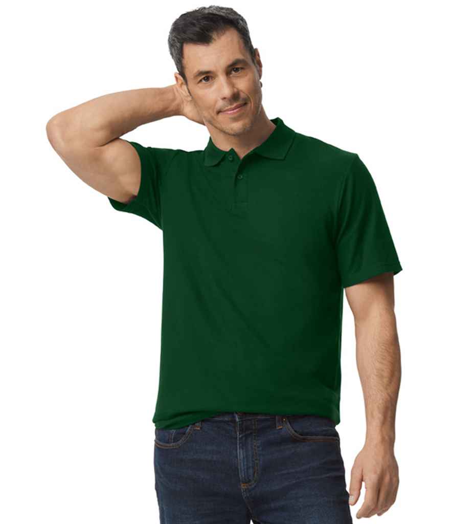 Gildan GD35 Forest Green Model - Ready to be Embroidered and Printed by Custard Workwear - Cheap Personalised and Customised Workwear in Nottinghamshire, Derbyshire and Leicestershire