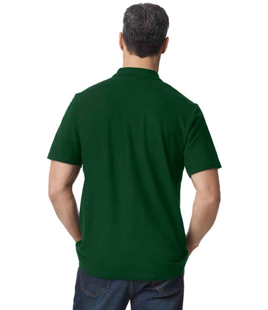 Gildan GD35 Forest Green Model - Ready to be Embroidered and Printed by Custard Workwear - Cheap Personalised and Customised Workwear in Nottinghamshire, Derbyshire and Leicestershire