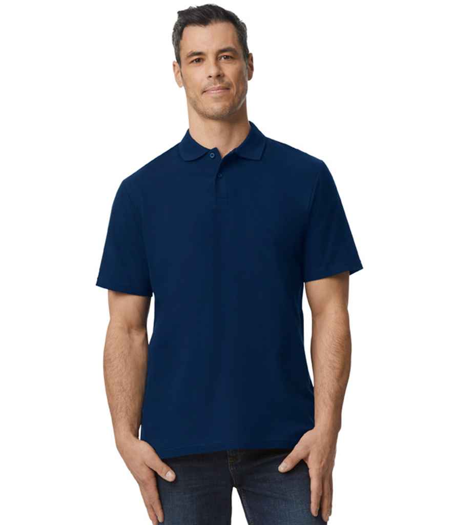 Gildan GD35 Navy Model - Ready to be Embroidered and Printed by Custard Workwear - Cheap Personalised and Customised Workwear in Nottinghamshire, Derbyshire and Leicestershire