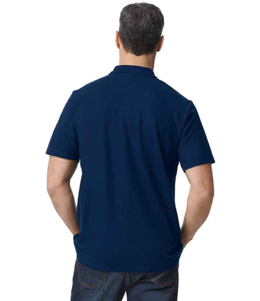 Gildan GD35 Navy Model - Ready to be Embroidered and Printed by Custard Workwear - Cheap Personalised and Customised Workwear in Nottinghamshire, Derbyshire and Leicestershire