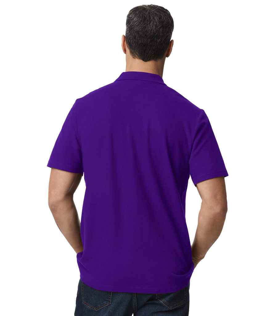 Gildan GD35 Purple Model - Ready to be Embroidered and Printed by Custard Workwear - Cheap Personalised and Customised Workwear in Nottinghamshire, Derbyshire and Leicestershire