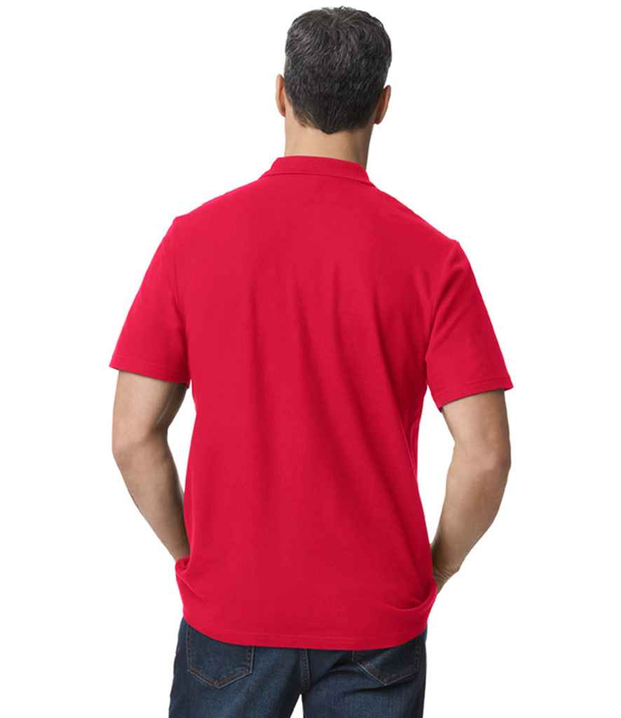 Gildan GD35 Red Model - Ready to be Embroidered and Printed by Custard Workwear - Cheap Personalised and Customised Workwear in Nottinghamshire, Derbyshire and Leicestershire