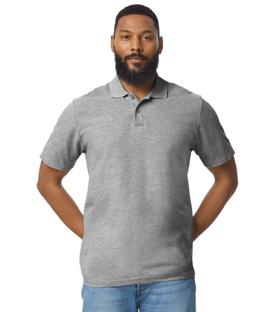 Gildan GD35 Sport Grey Model - Ready to be Embroidered and Printed by Custard Workwear - Cheap Personalised and Customised Workwear in Nottinghamshire, Derbyshire and Leicestershire