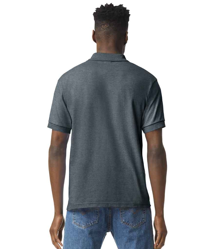 Gildan GD40 Dark Heather Model - Ready to be Embroidered and Printed by Custard Workwear - Cheap Personalised and Customised Workwear in Nottinghamshire, Derbyshire and Leicestershire