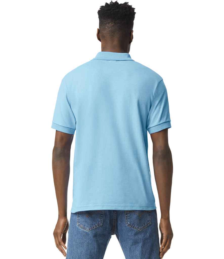 Gildan GD40 Light Blue Model - Ready to be Embroidered and Printed by Custard Workwear - Cheap Personalised and Customised Workwear in Nottinghamshire, Derbyshire and Leicestershire