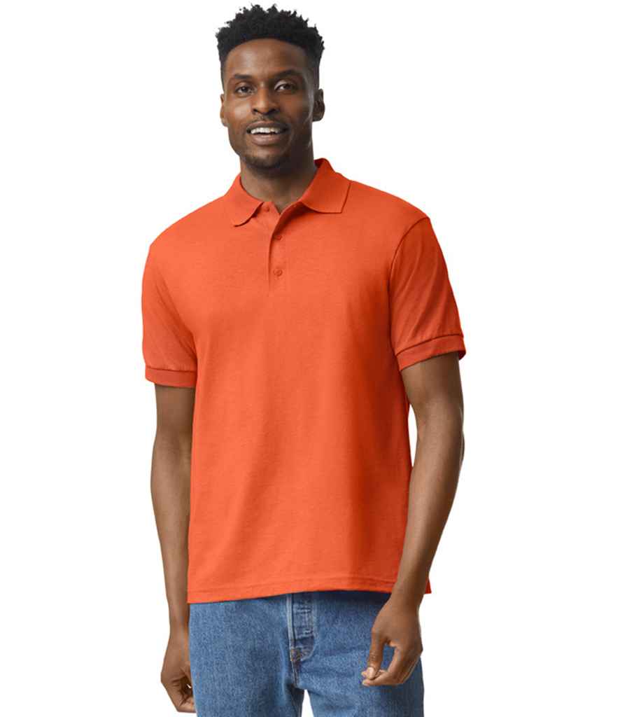 Gildan GD40 Orange Model - Ready to be Embroidered and Printed by Custard Workwear - Cheap Personalised and Customised Workwear in Nottinghamshire, Derbyshire and Leicestershire