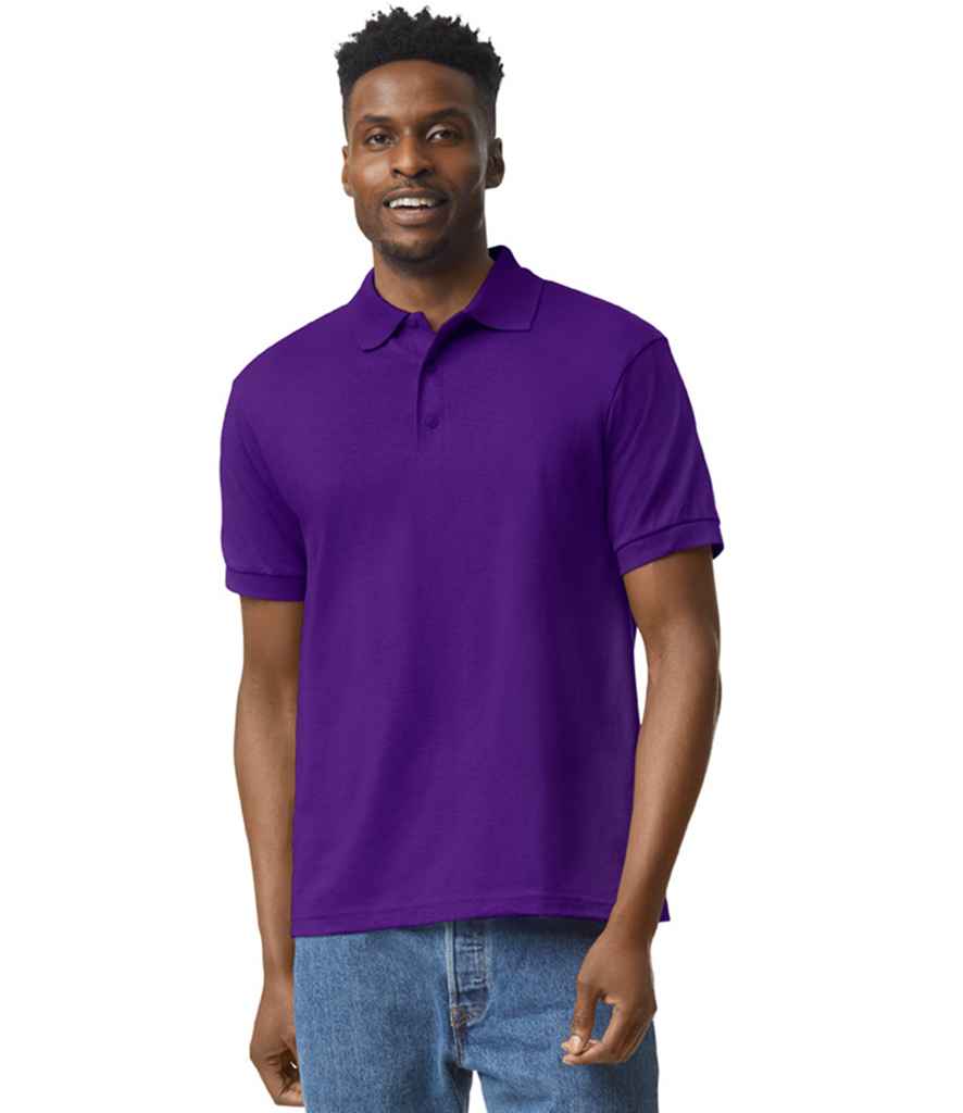 Gildan GD40 Purple Model - Ready to be Embroidered and Printed by Custard Workwear - Cheap Personalised and Customised Workwear in Nottinghamshire, Derbyshire and Leicestershire