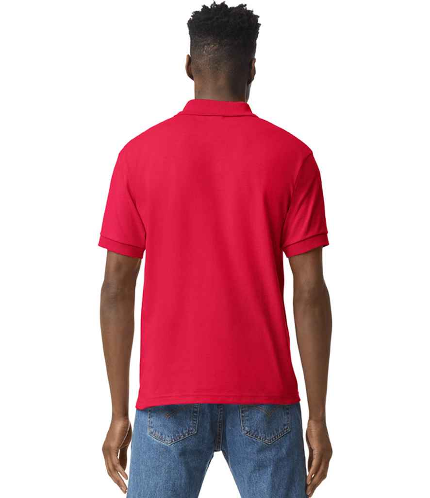 Gildan GD40 Red Model - Ready to be Embroidered and Printed by Custard Workwear - Cheap Personalised and Customised Workwear in Nottinghamshire, Derbyshire and Leicestershire