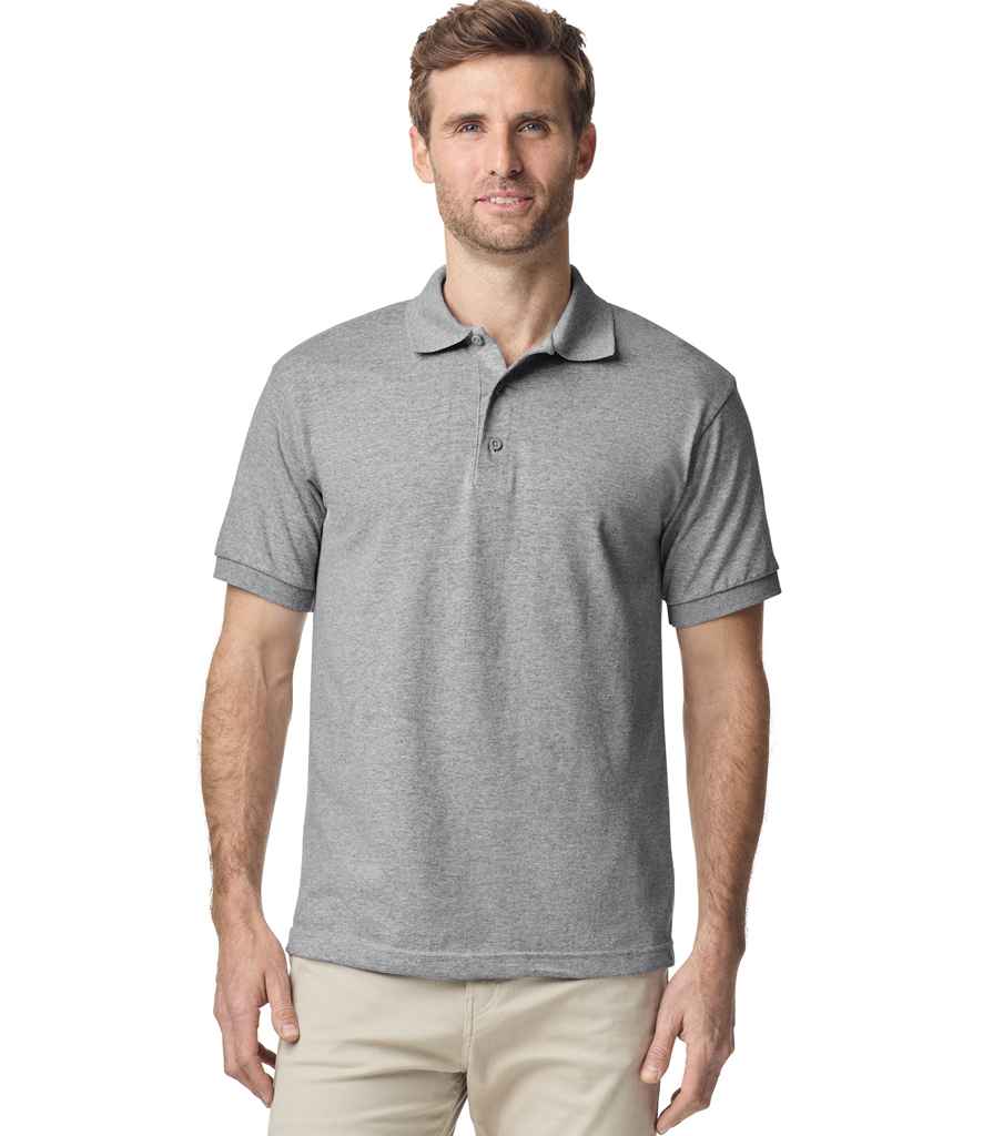 Gildan GD40 Sport Grey Model - Ready to be Embroidered and Printed by Custard Workwear - Cheap Personalised and Customised Workwear in Nottinghamshire, Derbyshire and Leicestershire