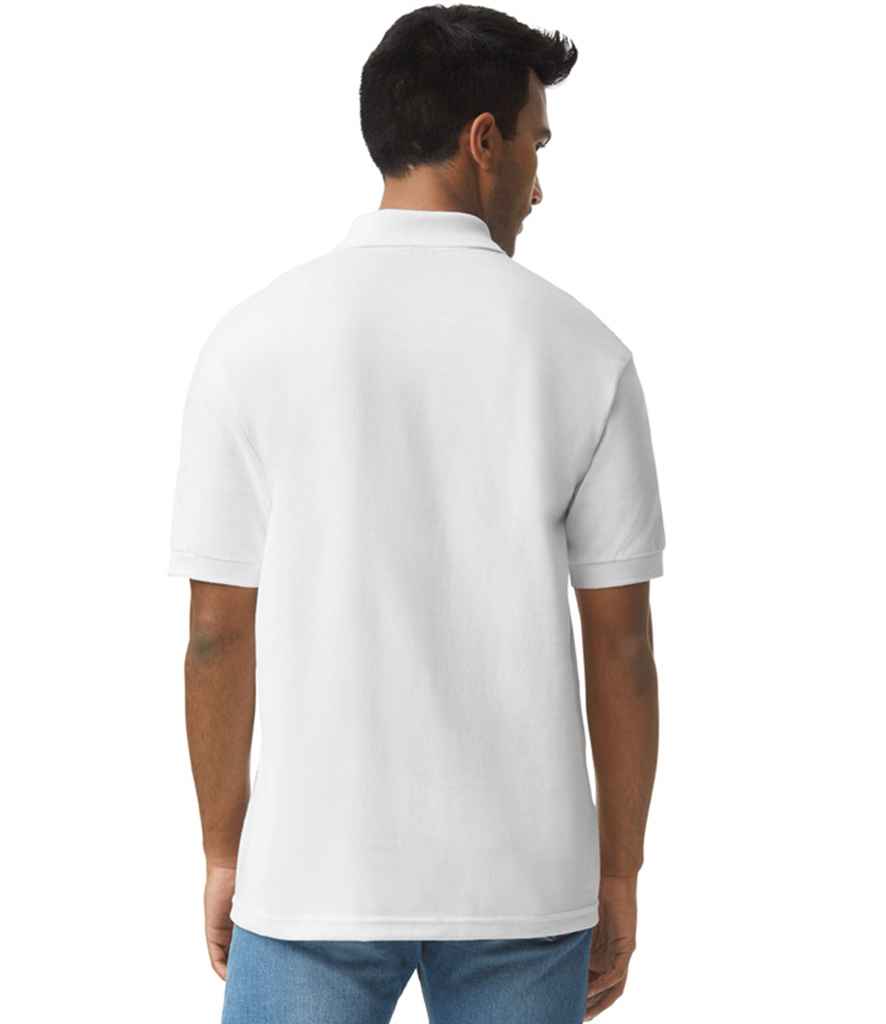 Gildan GD40 White Model - Ready to be Embroidered and Printed by Custard Workwear - Cheap Personalised and Customised Workwear in Nottinghamshire, Derbyshire and Leicestershire