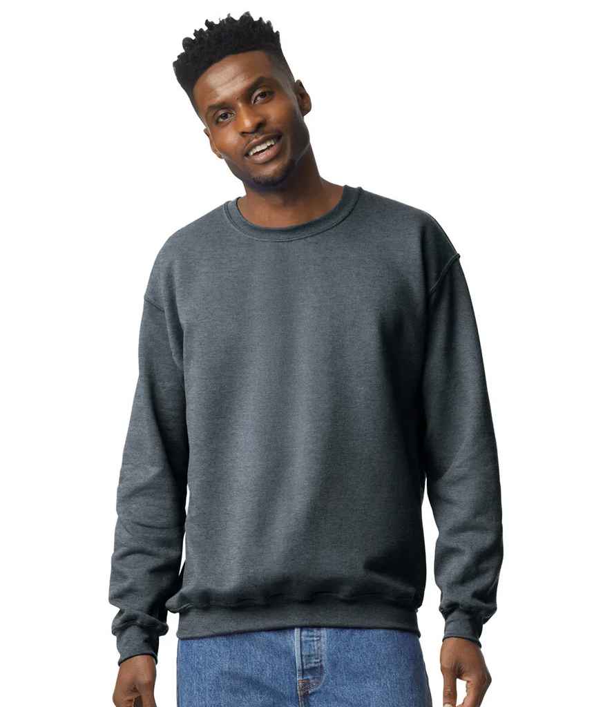Gildan GD56 Dark Heather Model - Ready to be Embroidered and Printed by Custard Workwear - Cheap Personalised and Customised Workwear in Nottinghamshire, Derbyshire and Leicestershire