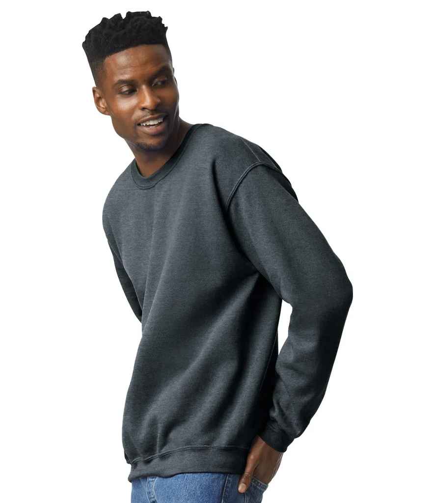 Gildan GD56 Dark Heather Model - Ready to be Embroidered and Printed by Custard Workwear - Cheap Personalised and Customised Workwear in Nottinghamshire, Derbyshire and Leicestershire