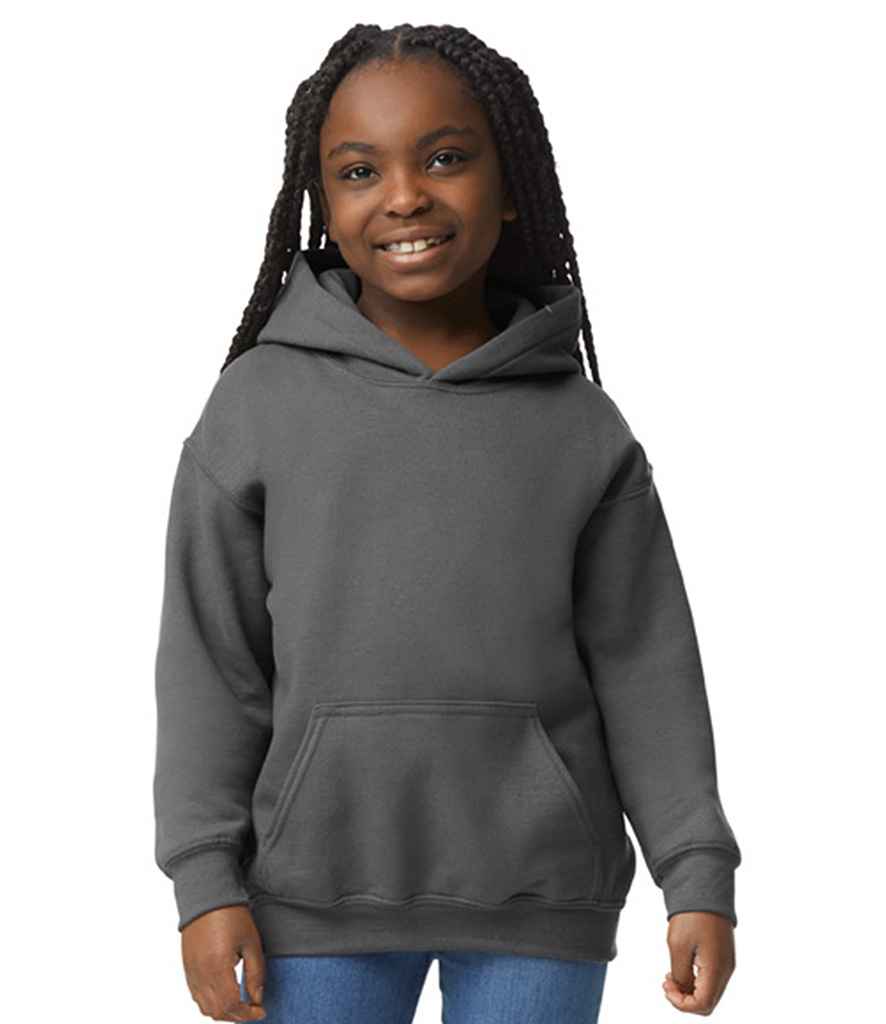 Gildan GD57B Charcoal Model - Ready to be Embroidered and Printed by Custard Workwear - Cheap Personalised and Customised Workwear in Nottinghamshire, Derbyshire and Leicestershire