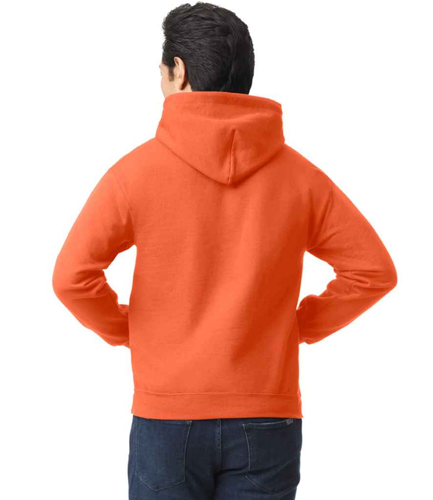 Gildan GD57 Orange Model - Ready to be Embroidered and Printed by Custard Workwear - Cheap Personalised and Customised Workwear in Nottinghamshire, Derbyshire and Leicestershire