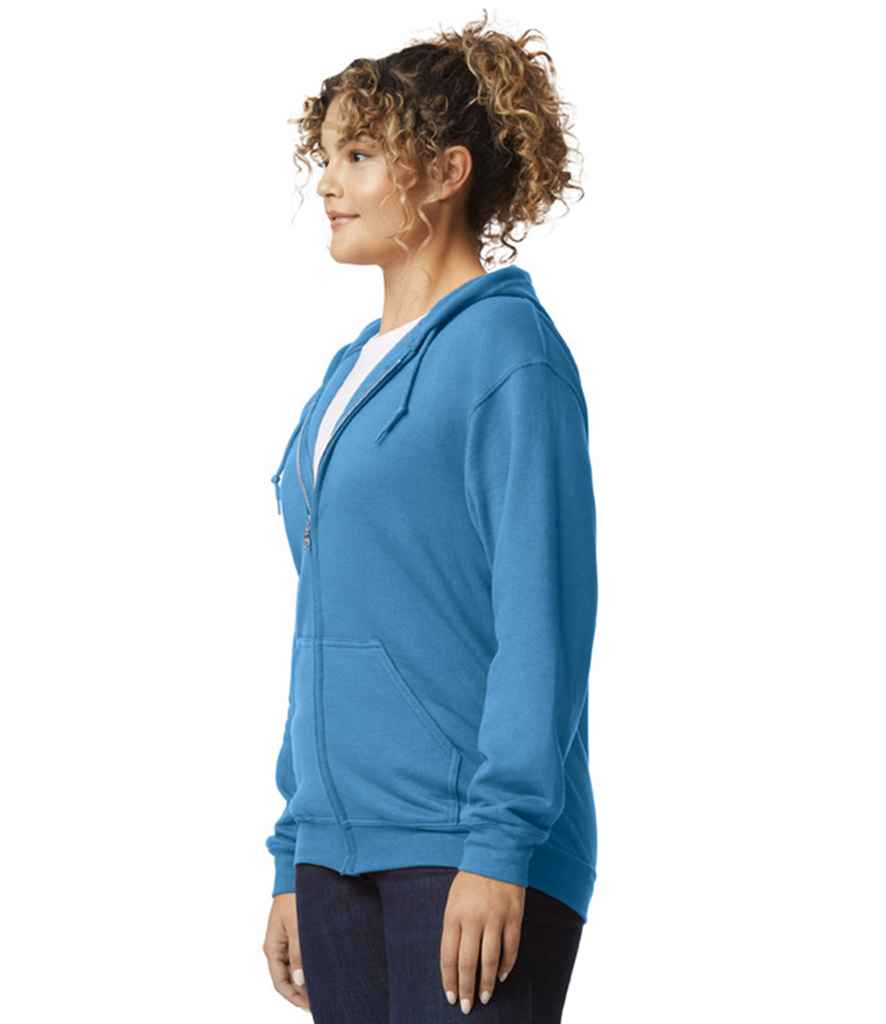 Gildan GD58 Carolina Blue Model -  Ready to be Embroidered and Printed by Custard Workwear - Cheap Personalised and Customised Workwear in Nottinghamshire, Derbyshire and Leicestershire