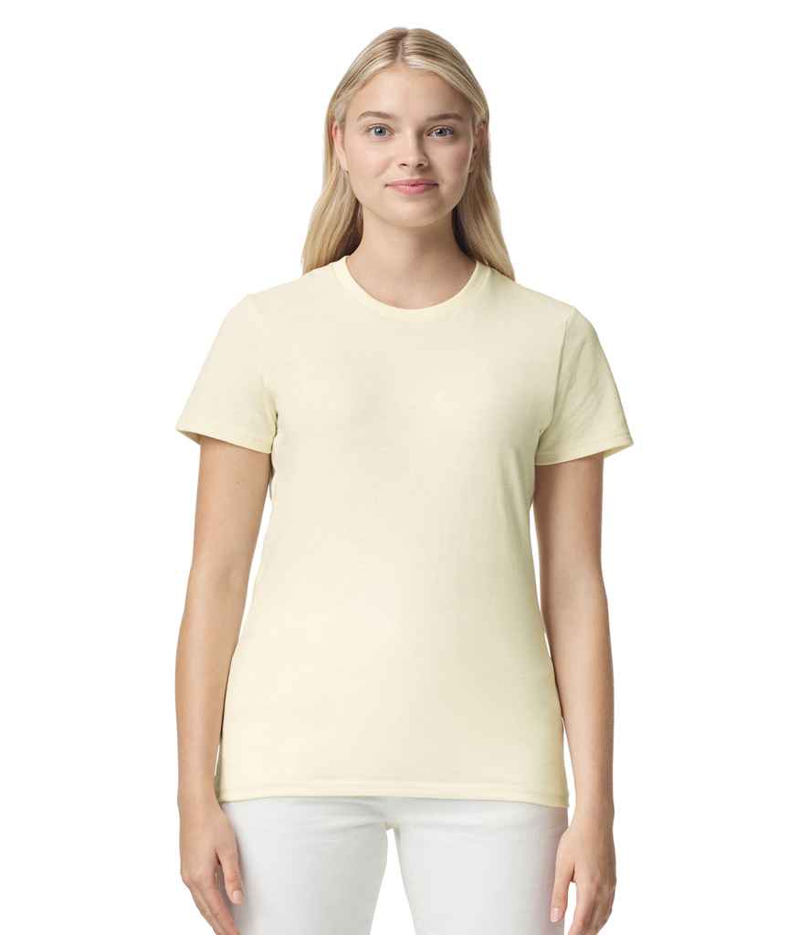 Gildan GD95 Off White Model - Ready to be Embroidered and Printed by Custard Workwear - Cheap Personalised and Customised Workwear in Nottinghamshire, Derbyshire and Leicestershire