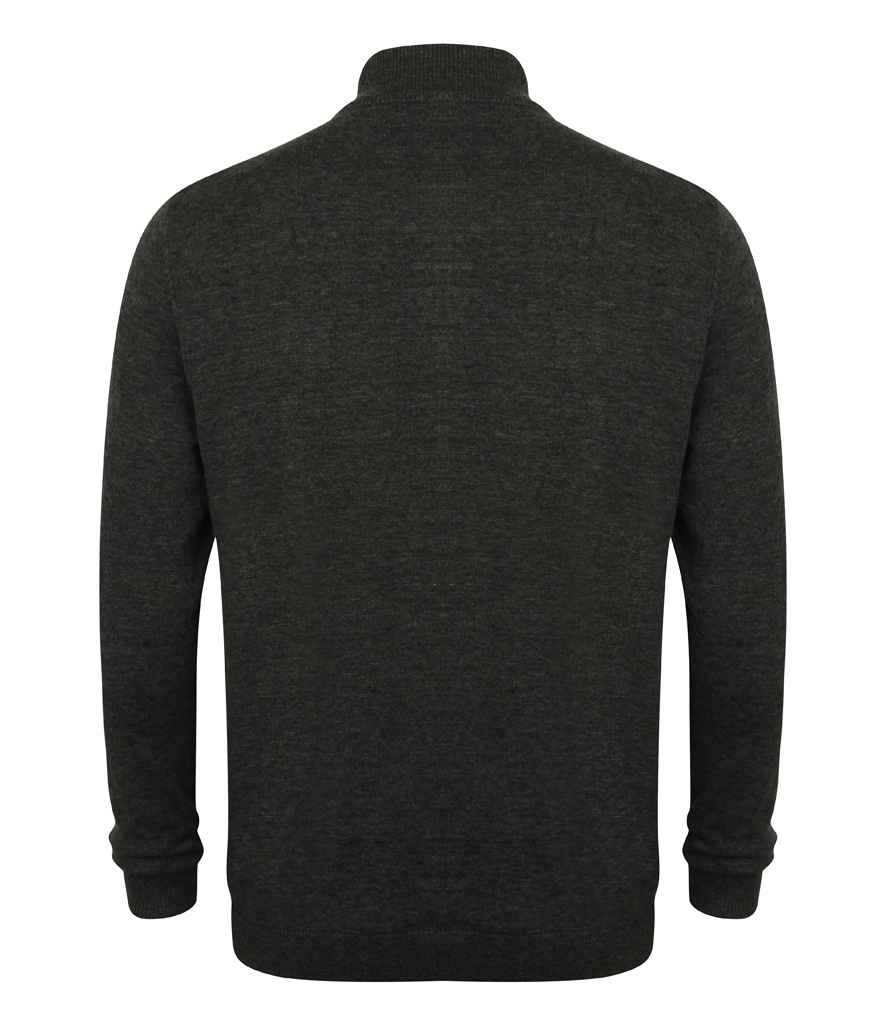 Henbury H718 Grey Marl Back - Ready to be Embroidered by Custard Workwear - Cheap Personalised and Customised Workwear in Nottinghamshire, Derbyshire and Leicestershire