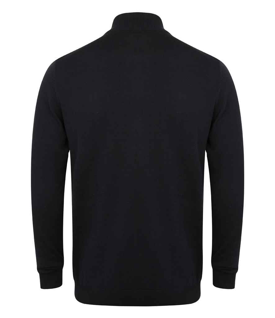 Henbury H718 Navy Back - Ready to be Embroidered by Custard Workwear - Cheap Personalised and Customised Workwear in Nottinghamshire, Derbyshire and Leicestershire