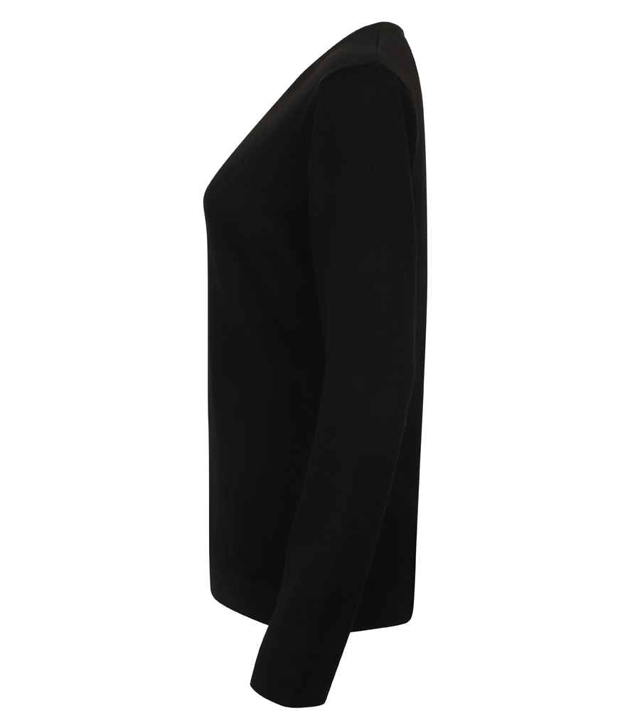 Henbury H721 Black Left - Ready to be Embroidered by Custard Workwear - Cheap Personalised and Customised Workwear in Nottinghamshire, Derbyshire and Leicestershire