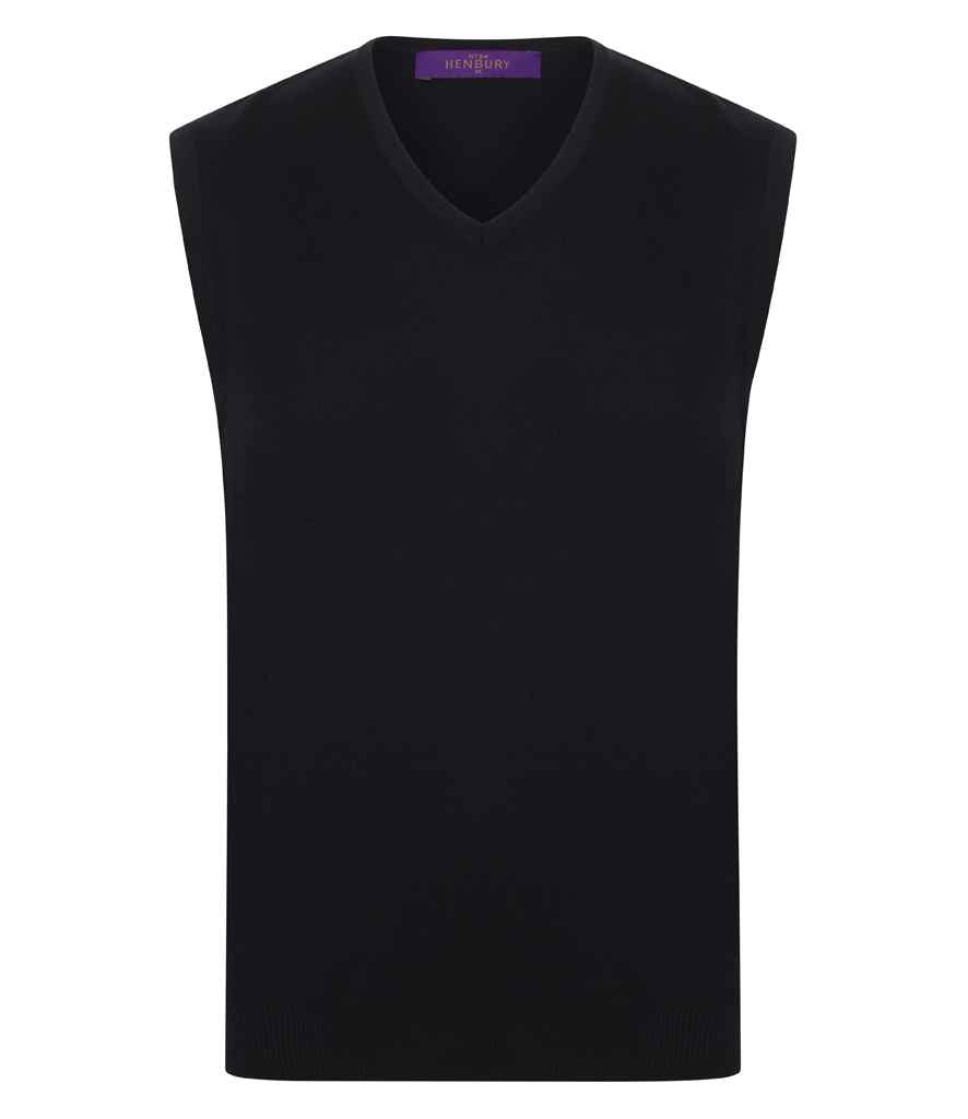 Henbury H724 Black Front - Ready to be Embroidered by Custard Workwear - Cheap Personalised and Customised Workwear in Nottinghamshire, Derbyshire and Leicestershire