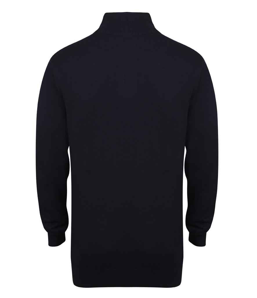 Henbury H729 Navy Back - Ready to be Embroidered by Custard Workwear - Cheap Personalised and Customised Workwear in Nottinghamshire, Derbyshire and Leicestershire