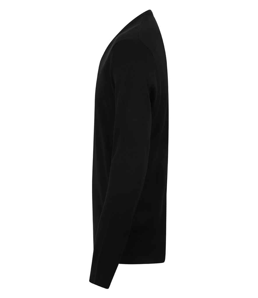 Henbury H760 Black Left - Ready to be Embroidered by Custard Workwear - Cheap Personalised and Customised Workwear in Nottinghamshire, Derbyshire and Leicestershire