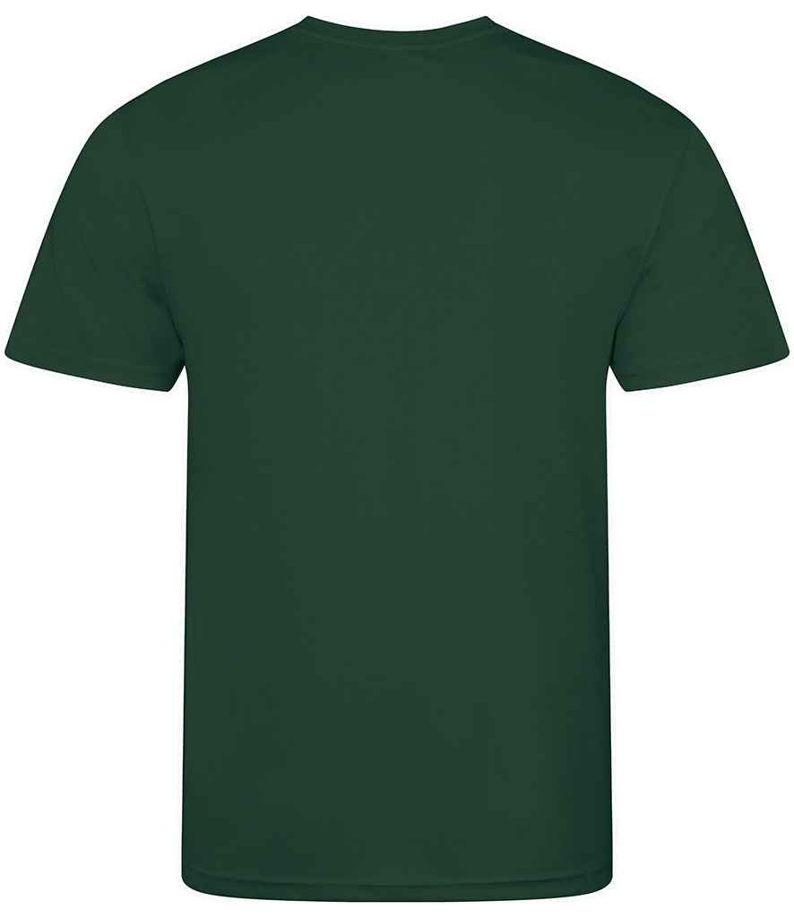 Just Cool JC001B Bottle Green Back - Ready to be Printed by Custard Workwear - Cheap Personalised and Customised Workwear in Nottinghamshire, Derbyshire and Leicestershire