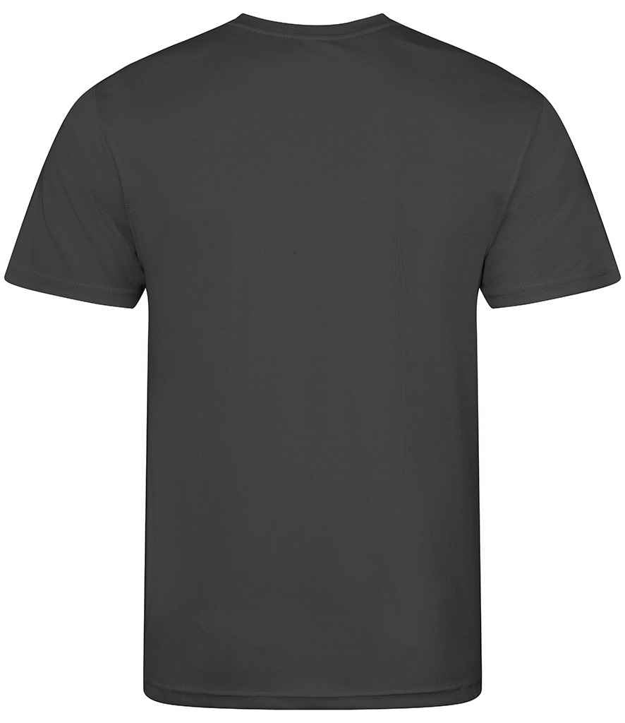 Just Cool JC001B Charcoal Back - Ready to be Printed by Custard Workwear - Cheap Personalised and Customised Workwear in Nottinghamshire, Derbyshire and Leicestershire
