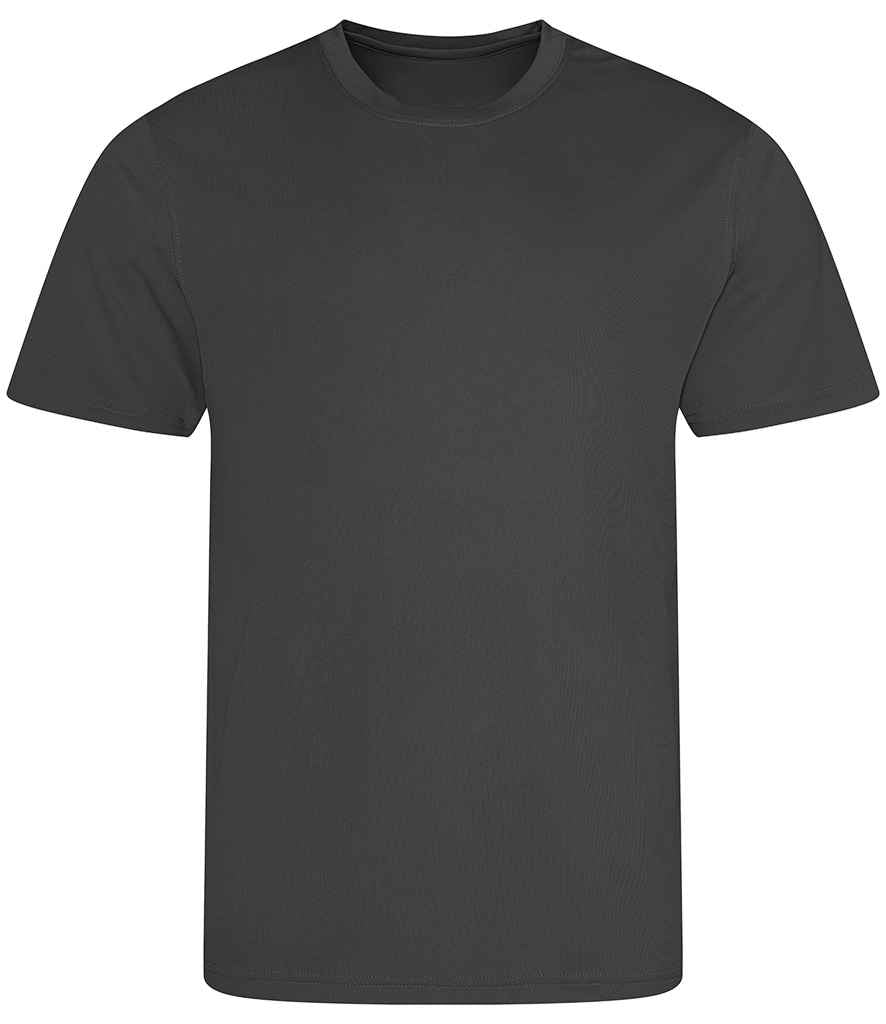 Just Cool JC001B Charcoal Front - Ready to be Printed by Custard Workwear - Cheap Personalised and Customised Workwear in Nottinghamshire, Derbyshire and Leicestershire