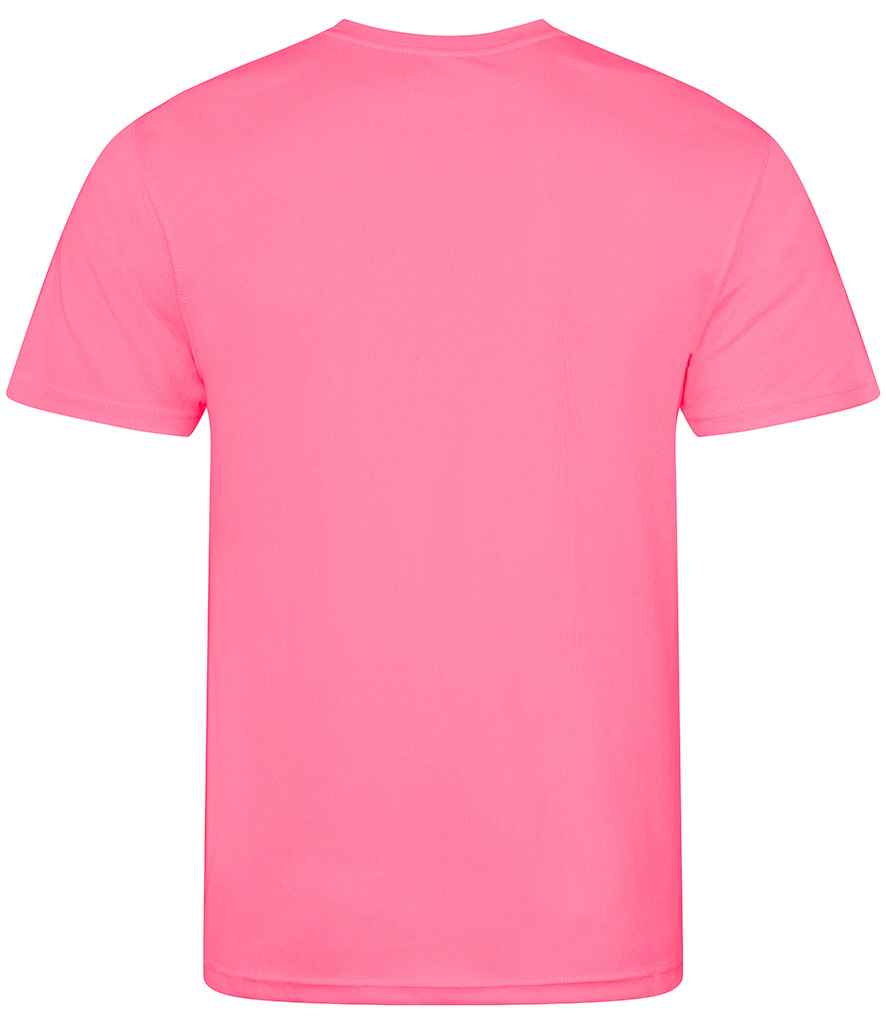 Just Cool JC001B Electric Pink Back - Ready to be Printed by Custard Workwear - Cheap Personalised and Customised Workwear in Nottinghamshire, Derbyshire and Leicestershire