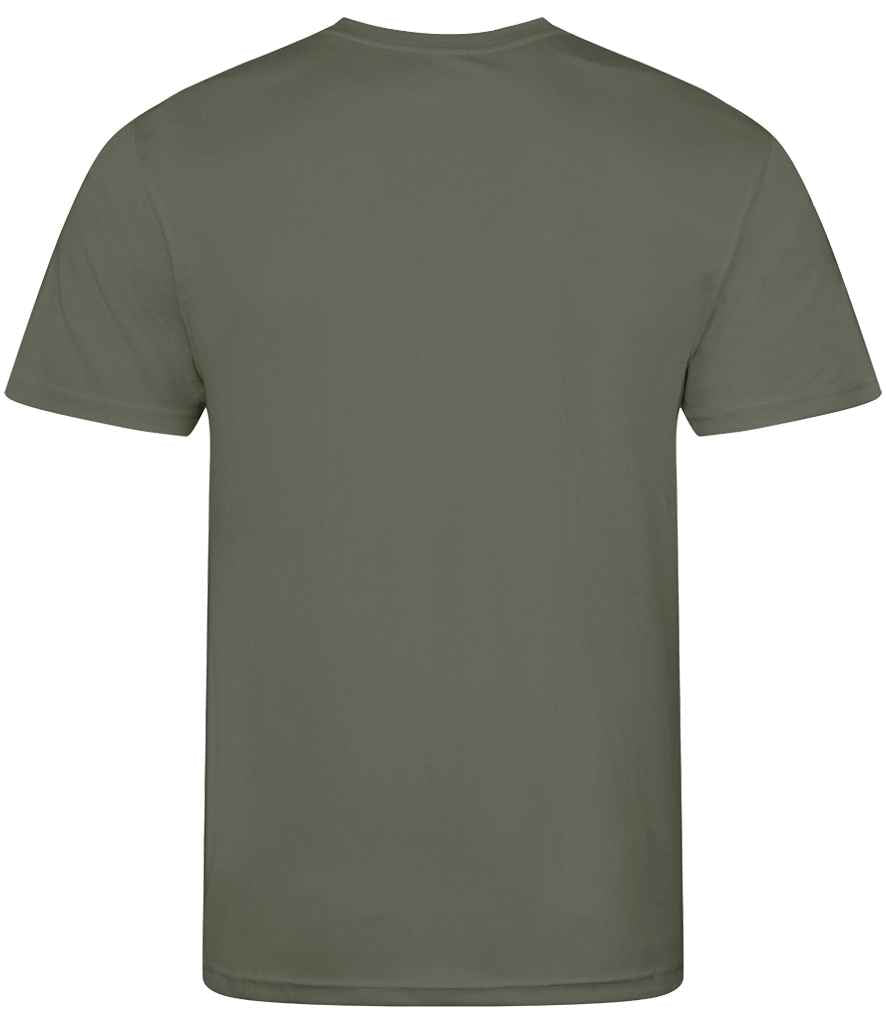 Just Cool JC001B Earthy Green Back - Ready to be Printed by Custard Workwear - Cheap Personalised and Customised Workwear in Nottinghamshire, Derbyshire and Leicestershire